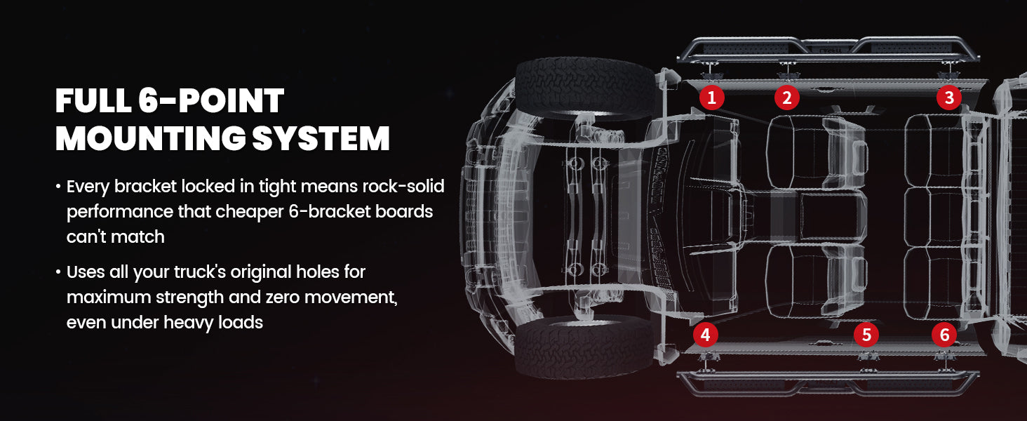 Running Boards for 2017-2026 Ford F-250 F-350