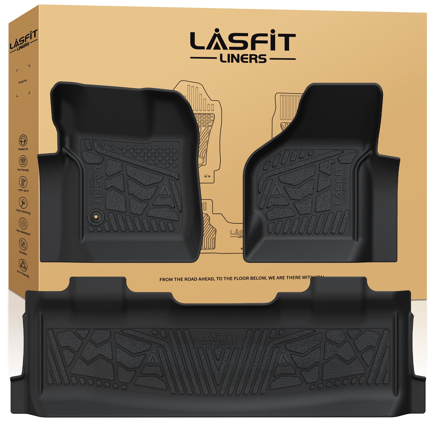 Fit for 1999-2007 Ford F-250 F-350 F-450 Floor Mats,Fit CrewCab with C