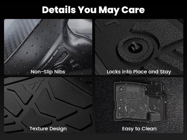 Anti-slip Features with 2022-2026 Ford Maverick floor mats