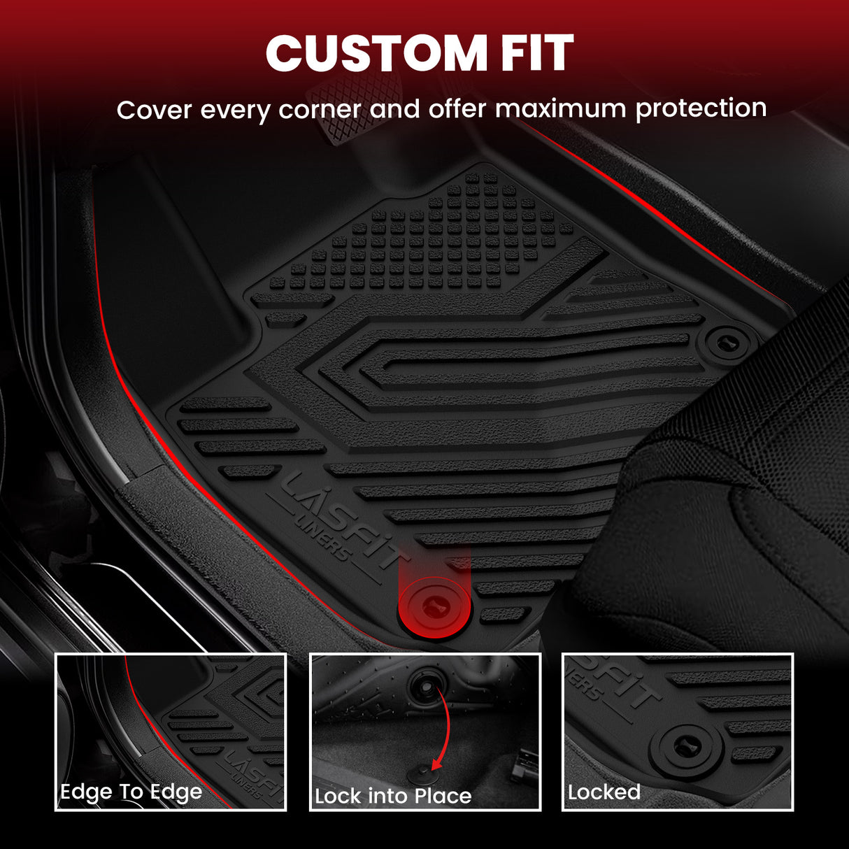 Fit for 2023-2025 Honda HR-V All-weather Floor Mats & Cargo Mat