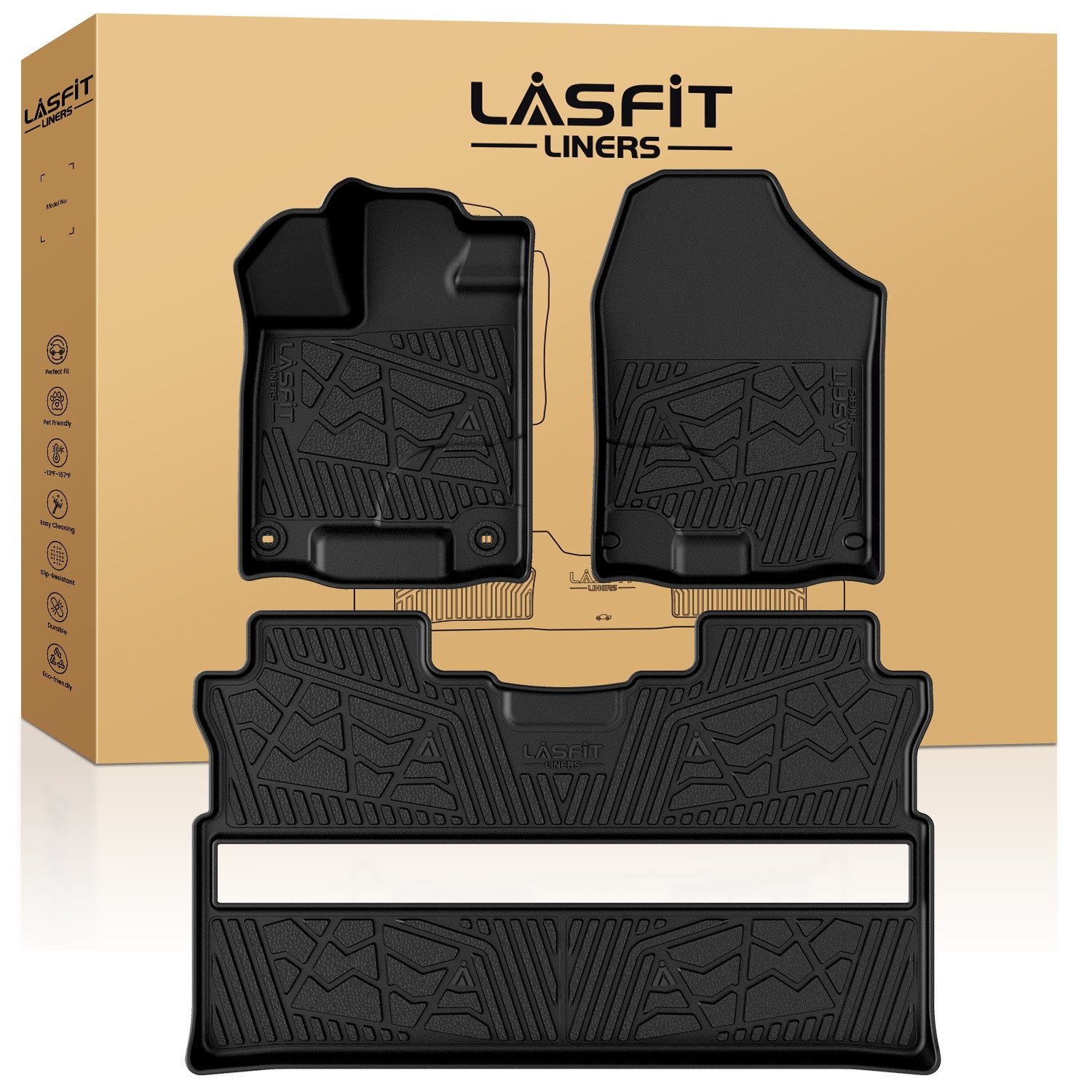 Honda RIdgeline Floor Mats - Custom Fit, All-Weather, Eco-friendly TPE