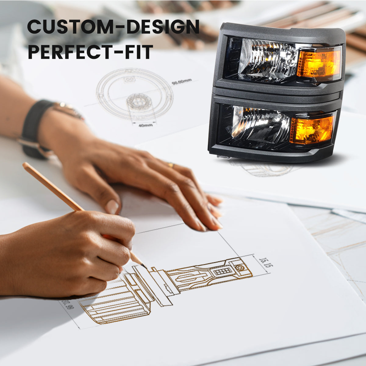 2019-2025 Chevrolet Silverado 4500HD 5500HD 6500HD H11 led bulbs ultra high brightness