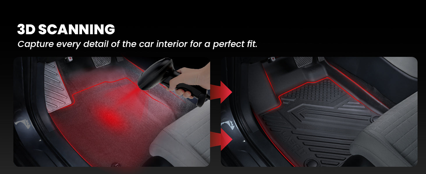 3D Scanning Process on 2022-2026 Hyundai Tucson Floor Mats