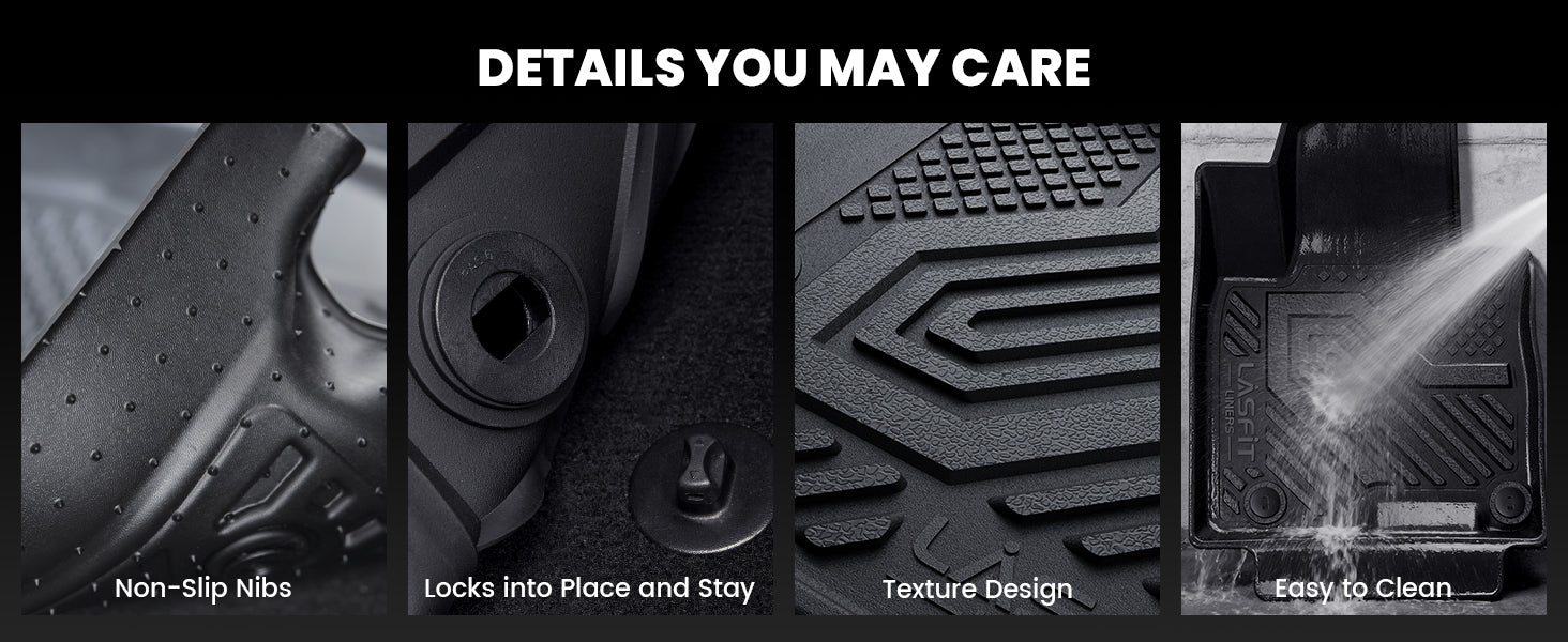 Anti-slip Features 2022-2026 Hyundai Tucson Floor Mats