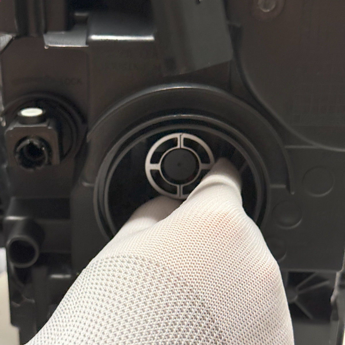 Insert the LED headlight bulbs into the headlight housing