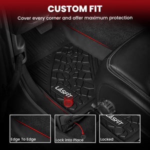 Fit for 2021-2025 Jeep Wrangler 4xe All-Weather Floor Mats & Cargo Mat