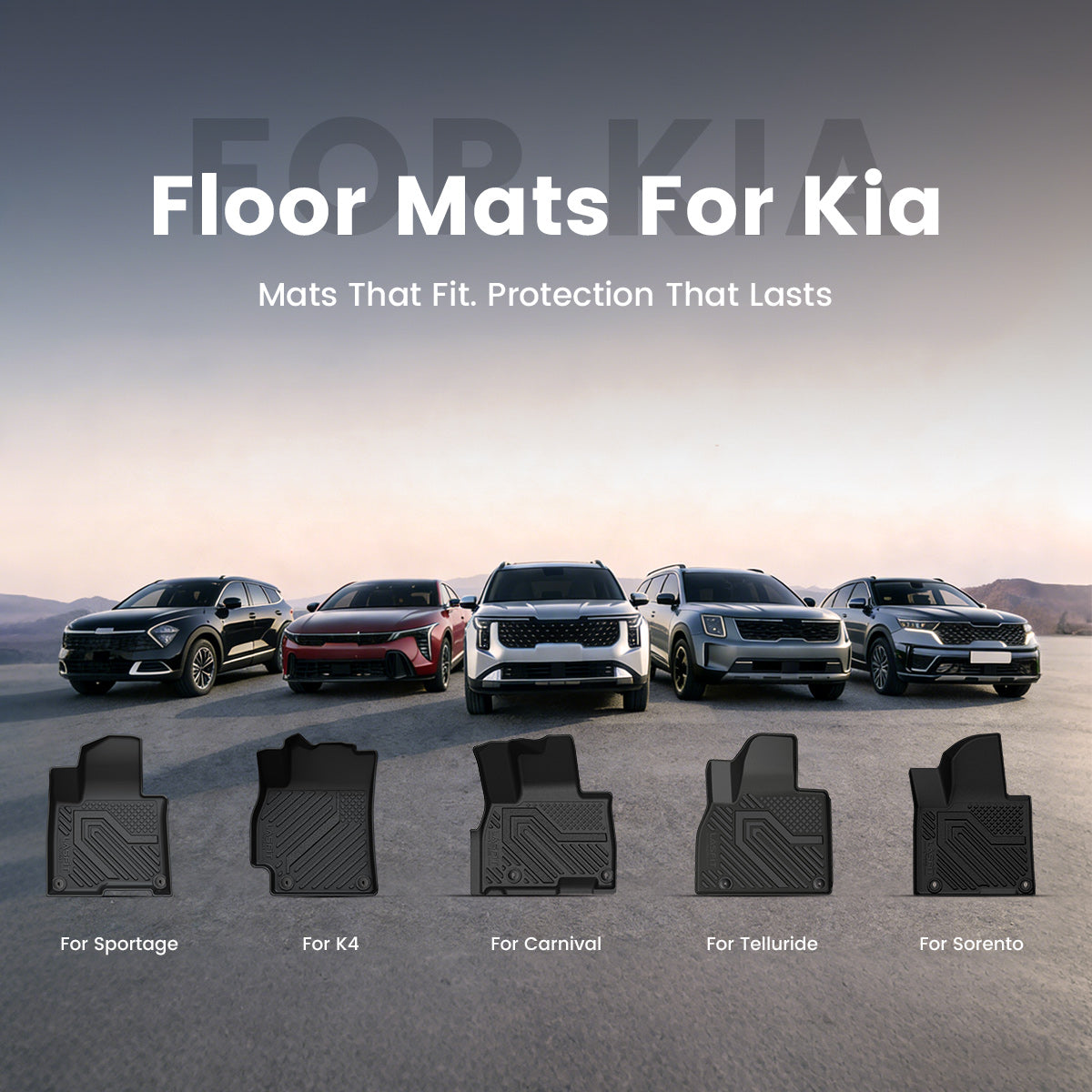 Lasfit Floor Mats for Kia