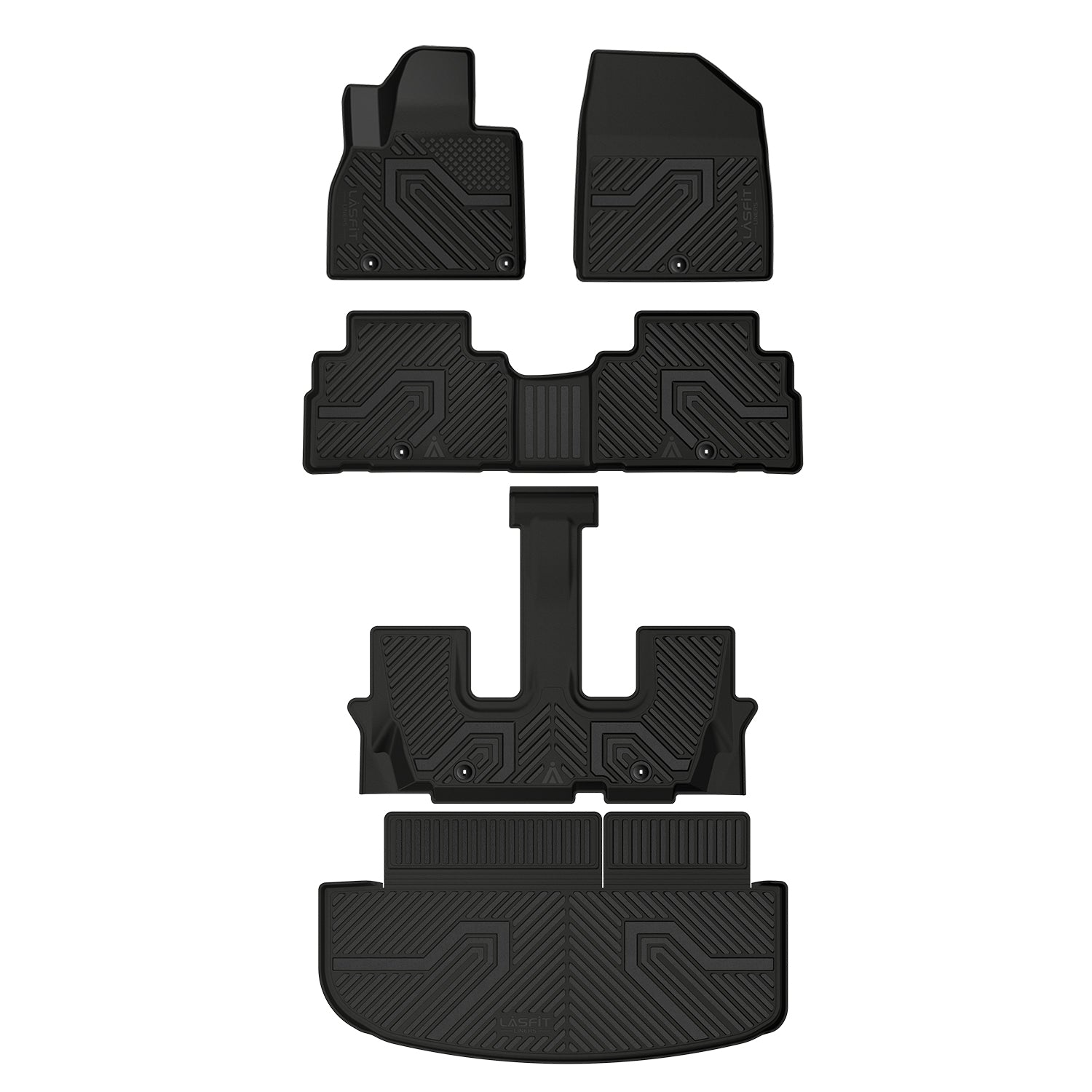 Fit for 2020 2025 Kia Telluride Custom Floor Liners Cargo Mats All Weather Protection Lasfit