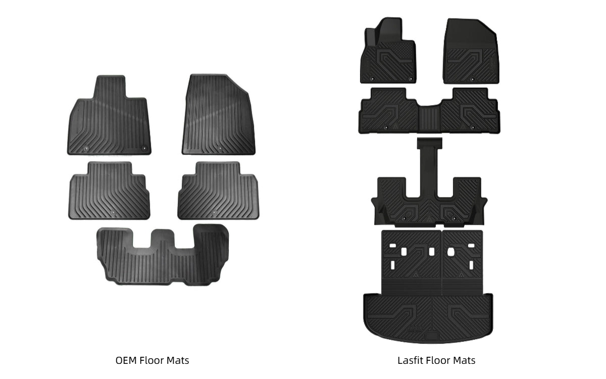 Kia Telluride Floor Mats OEM vs Lasfit