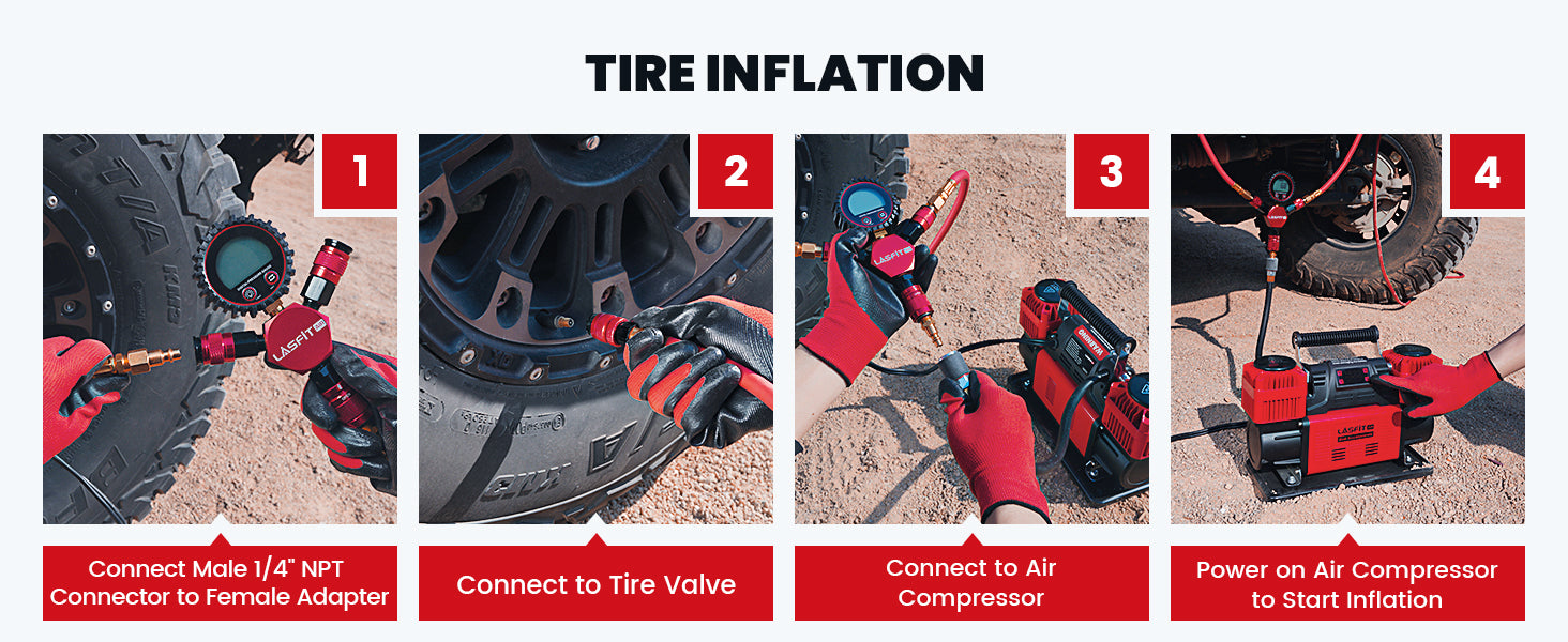 LASFIT H4 4-Tire Inflation/Deflation System