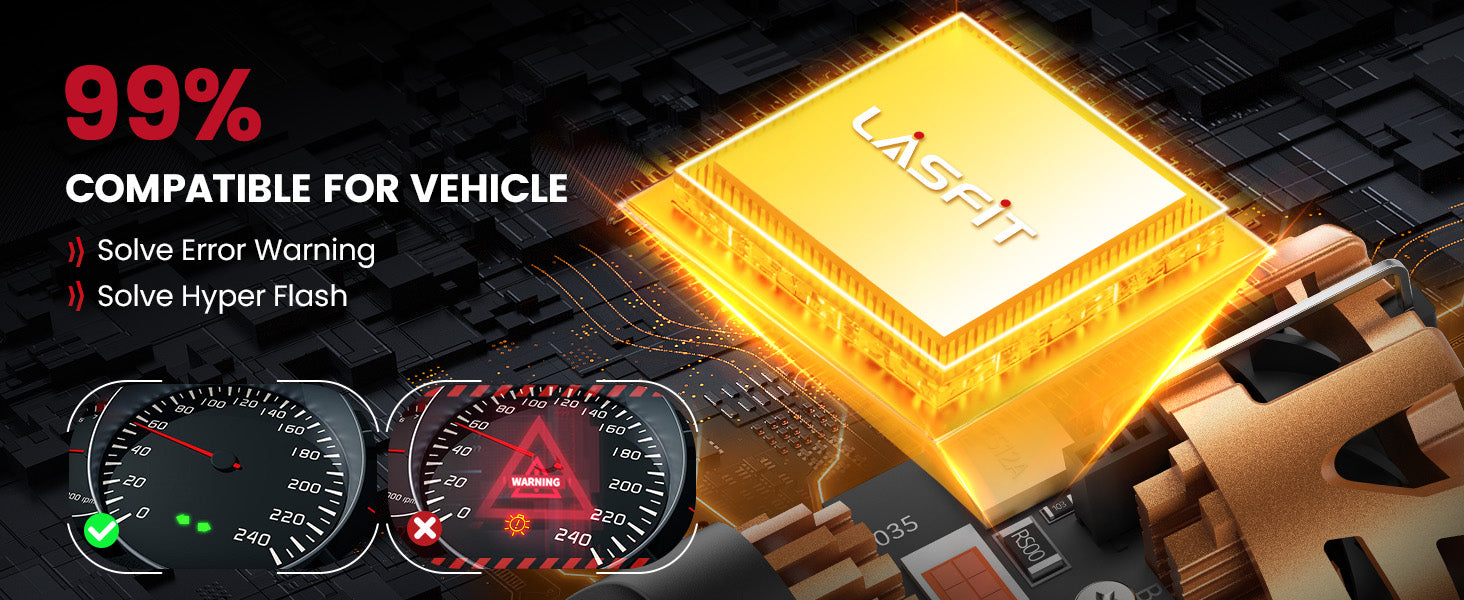 canbus ready, no hyper flashing, no error code