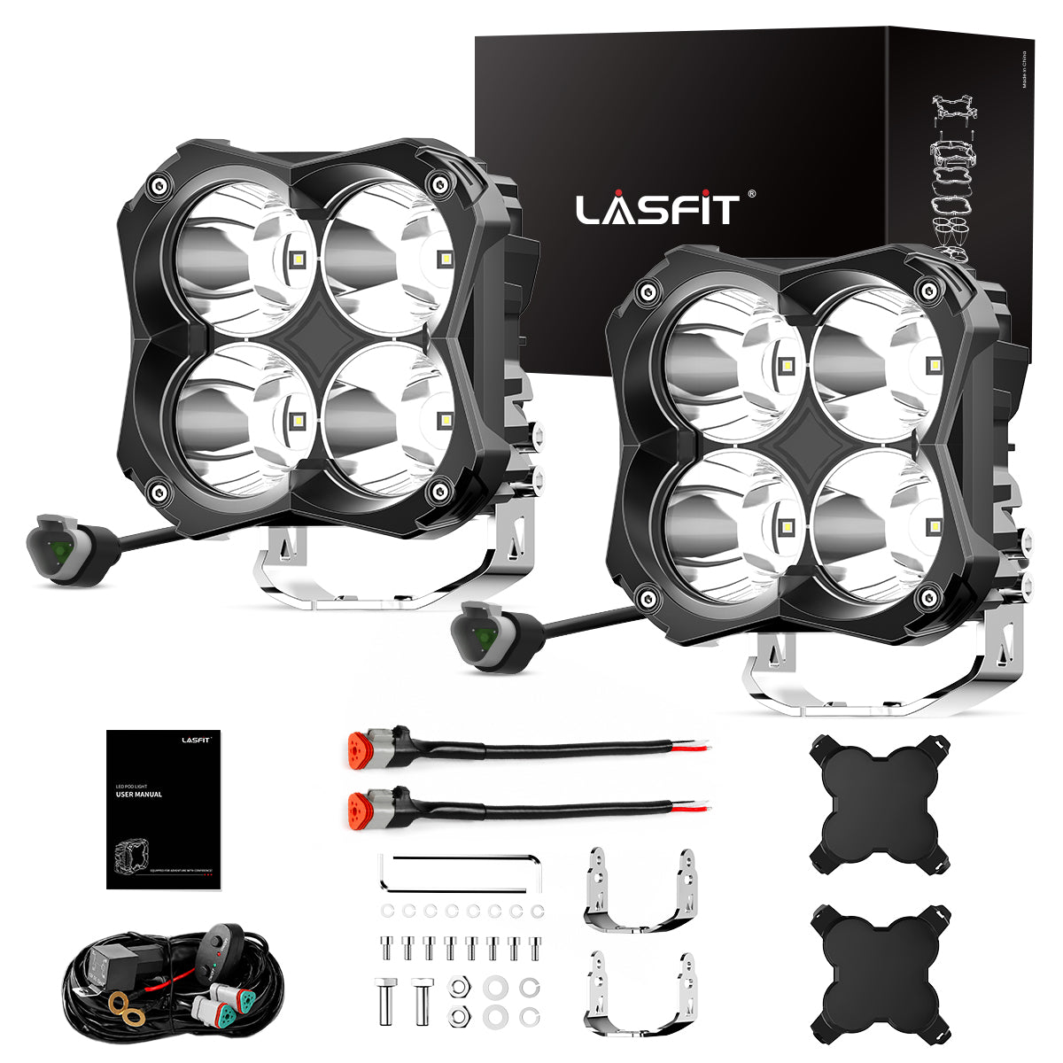 5 Inch LED Pod Off-Road Light Spot Combo 60W
