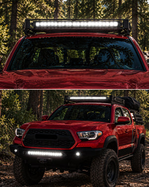 LASFIT Off-Road LED Light Bars 12 22 32 42 52 Inch Spot Flood Combo Single Row - White