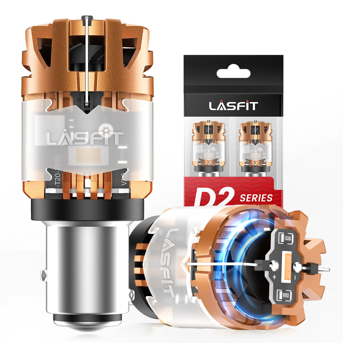 Amber 1157 CanBus-Ready Turn Signal Light LED Bulbs | D2 Series