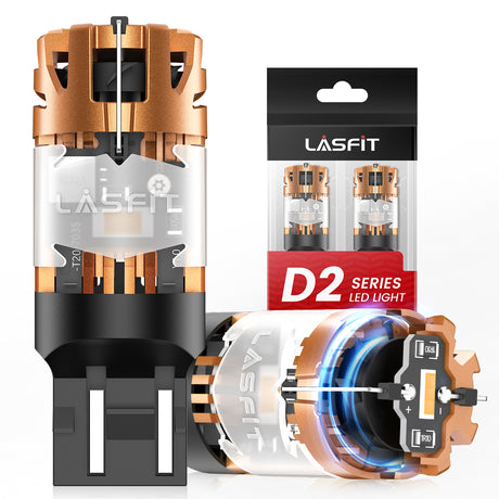 lasfit D2 series amber 7443 led bulbs