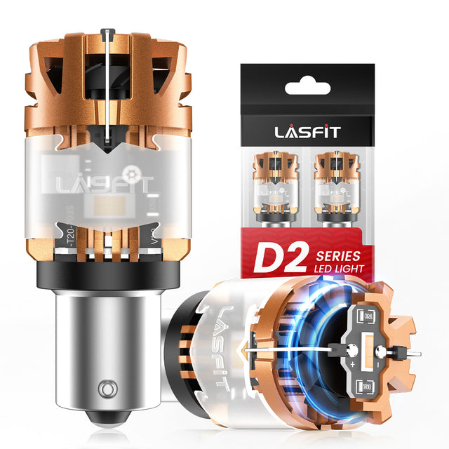 lasfit D2 series amber PY21W led bulbs