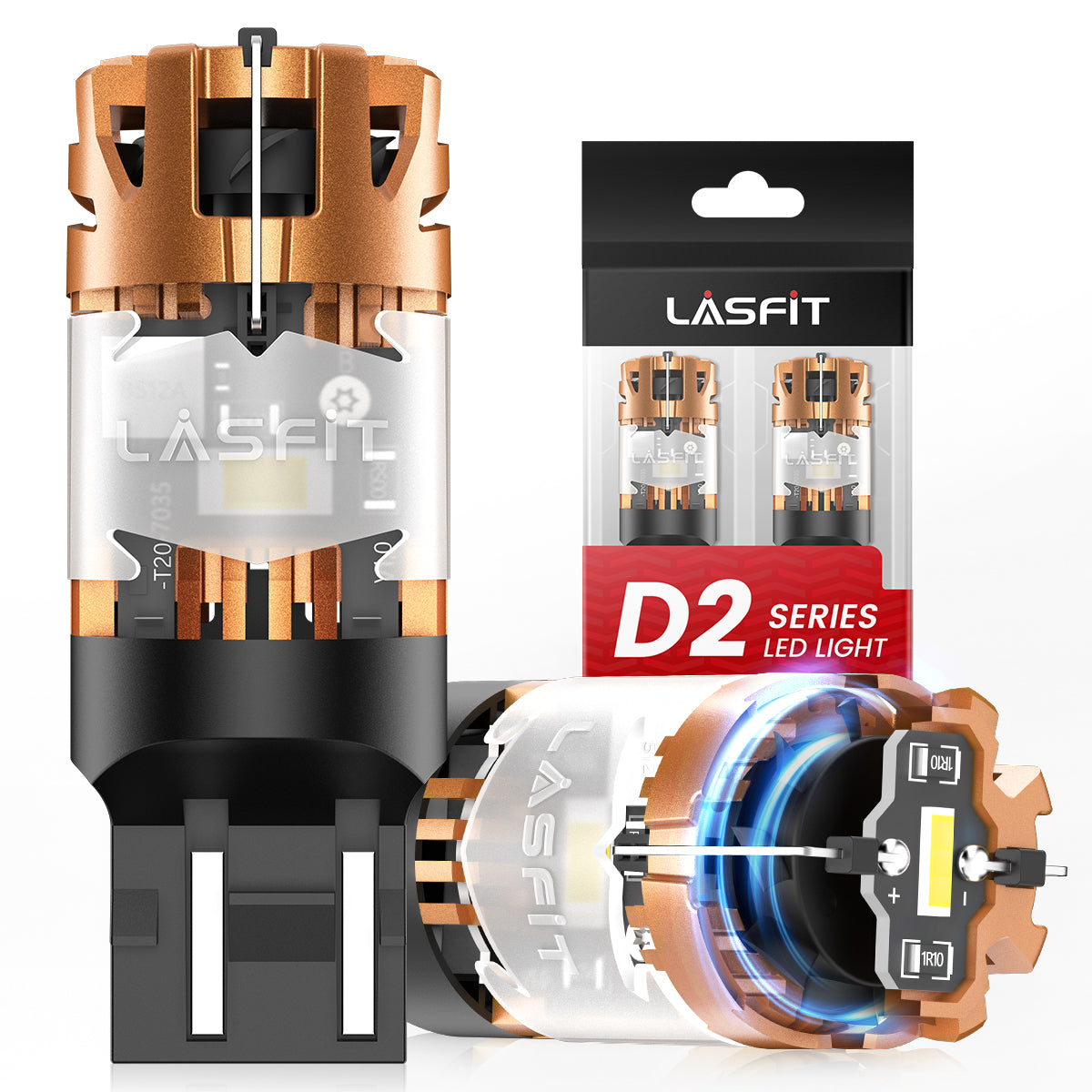 7443 CanBus-Ready Reverse Backup Light LED Bulbs | D2 Series