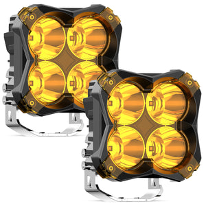 lasfit bright amber 5" led spot pod lights