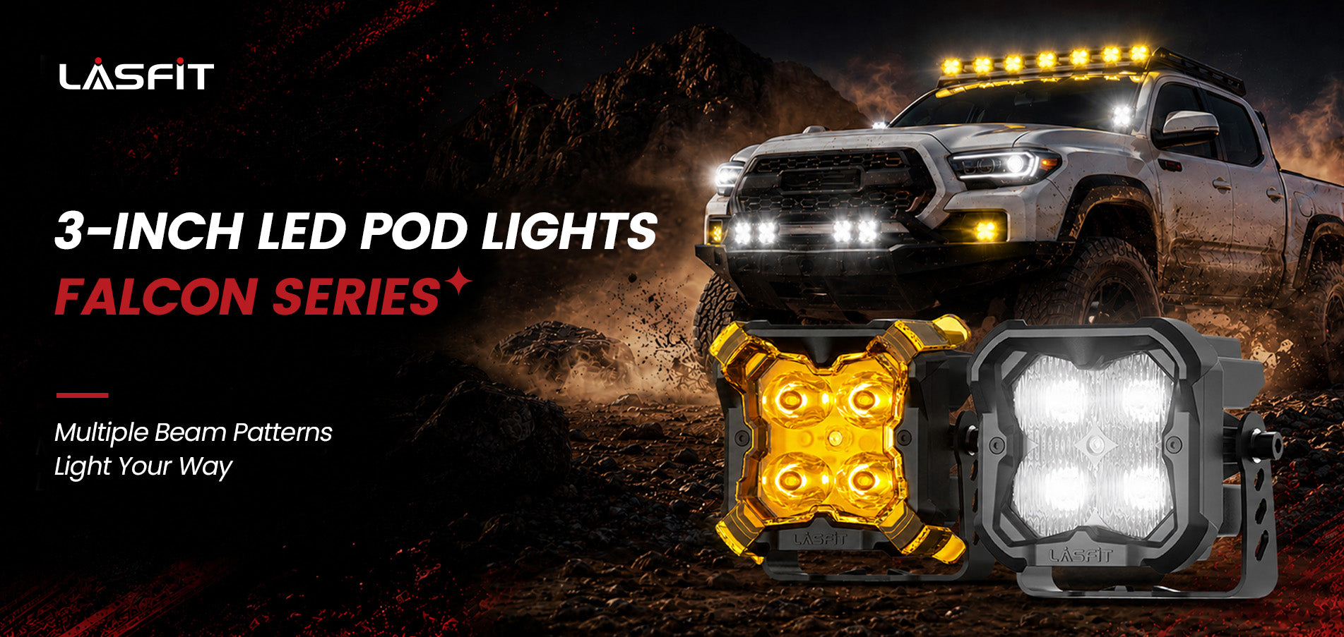 Lasfit Falcon Series 3 inch LED pod lights