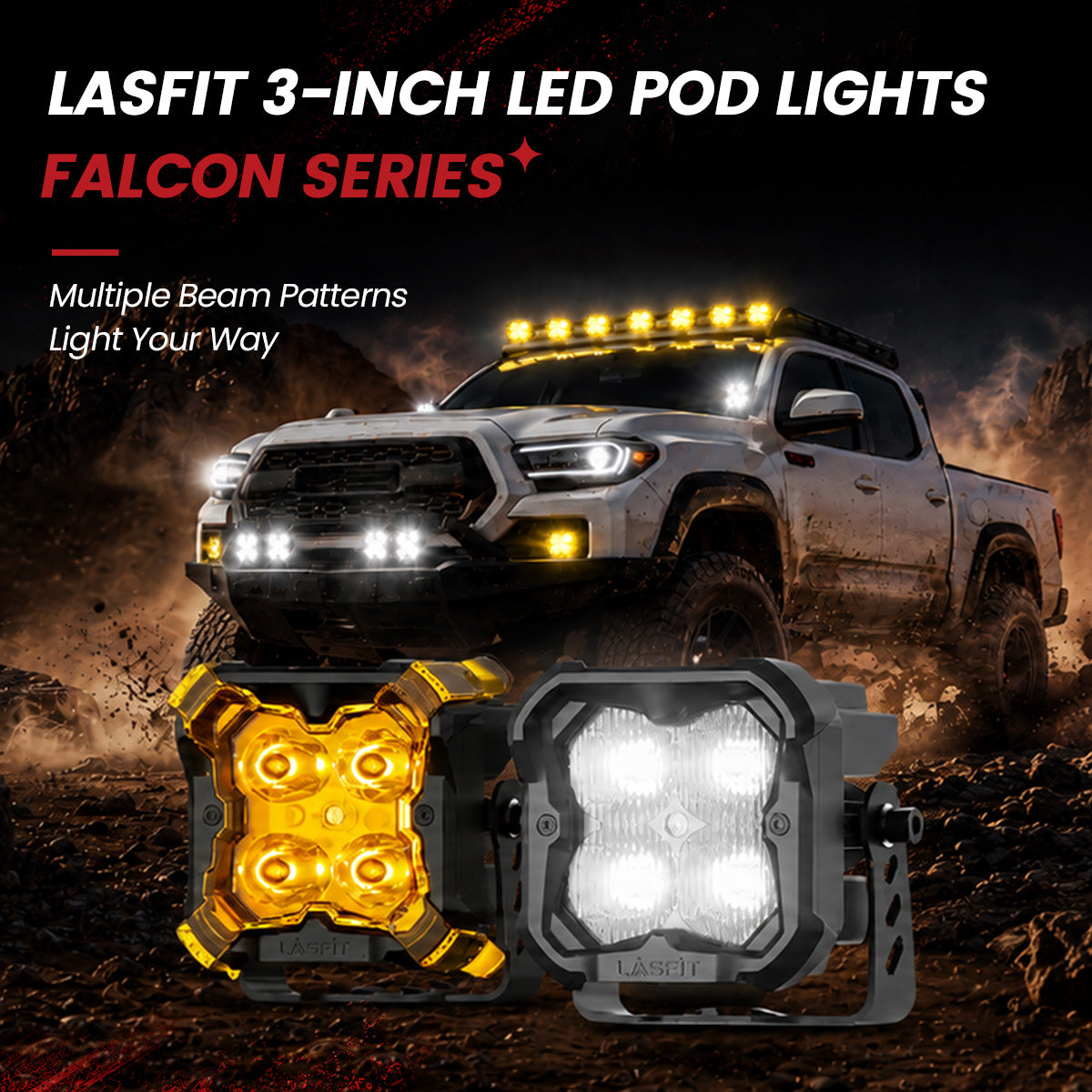 Lasfit Falcon Series 3 inch LED pod lights