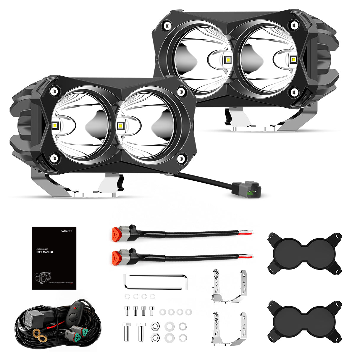 lasfit whole package 4.8" led pod lights