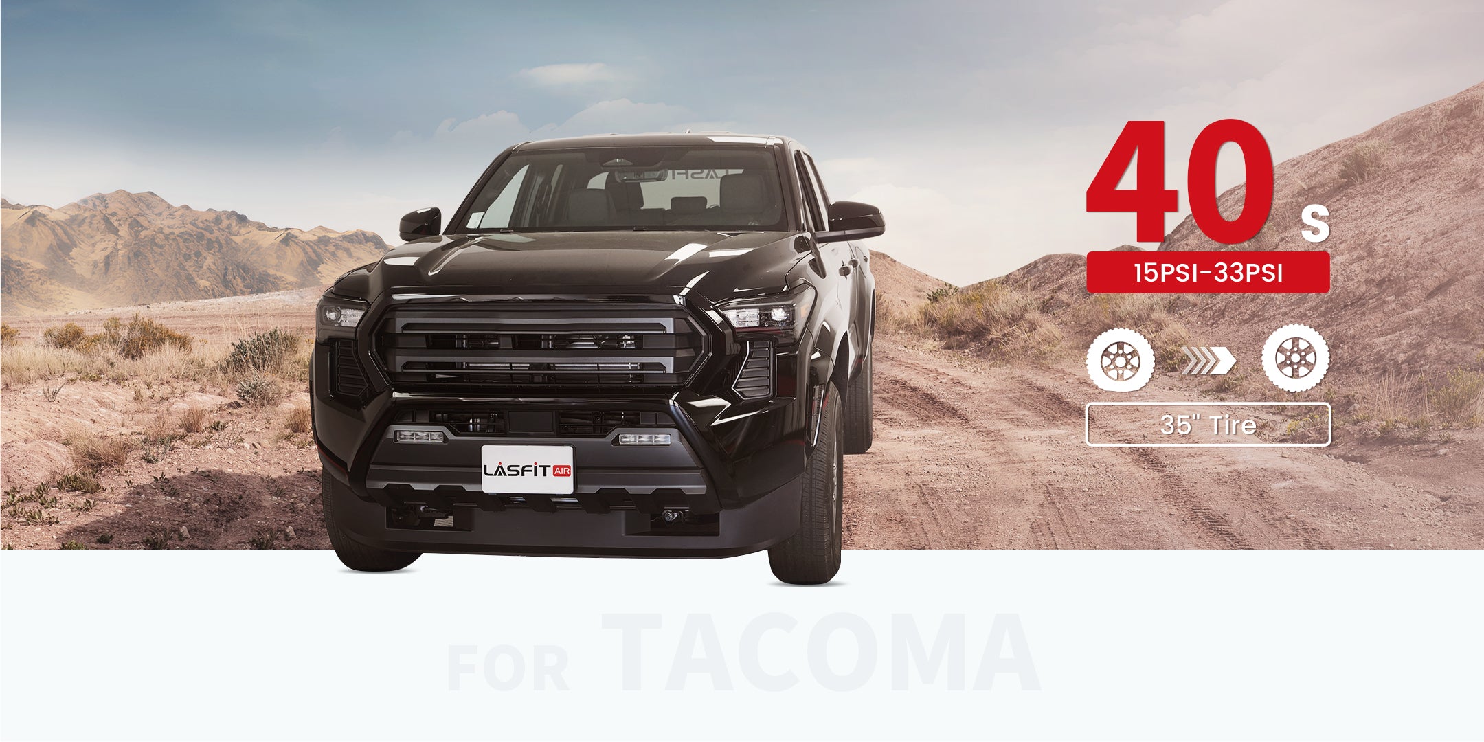 LASFIT X4 Off-Road Air Compressor Speed