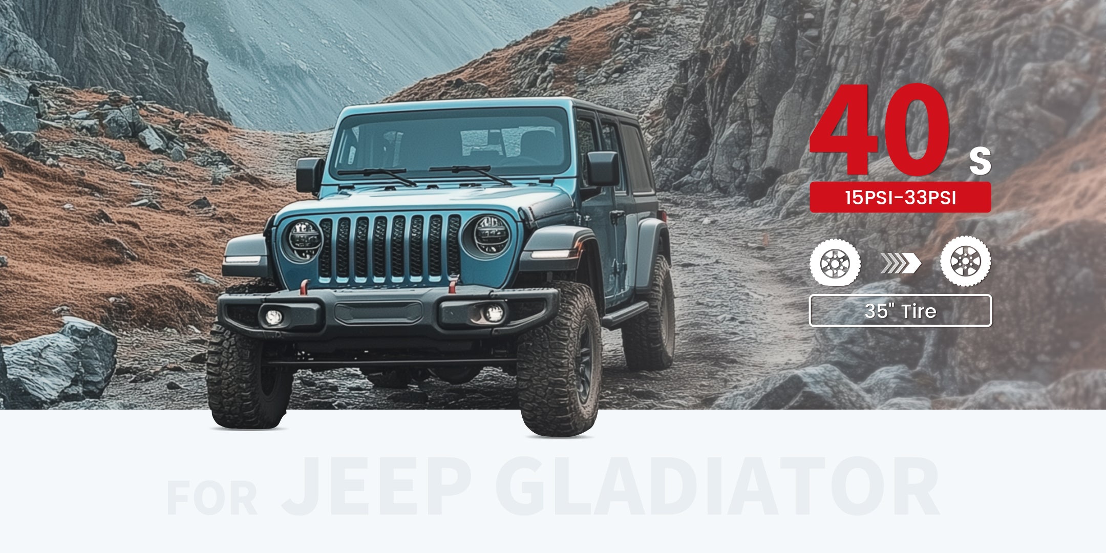 LASFIT X4 Off-Road Air Compressor Speed