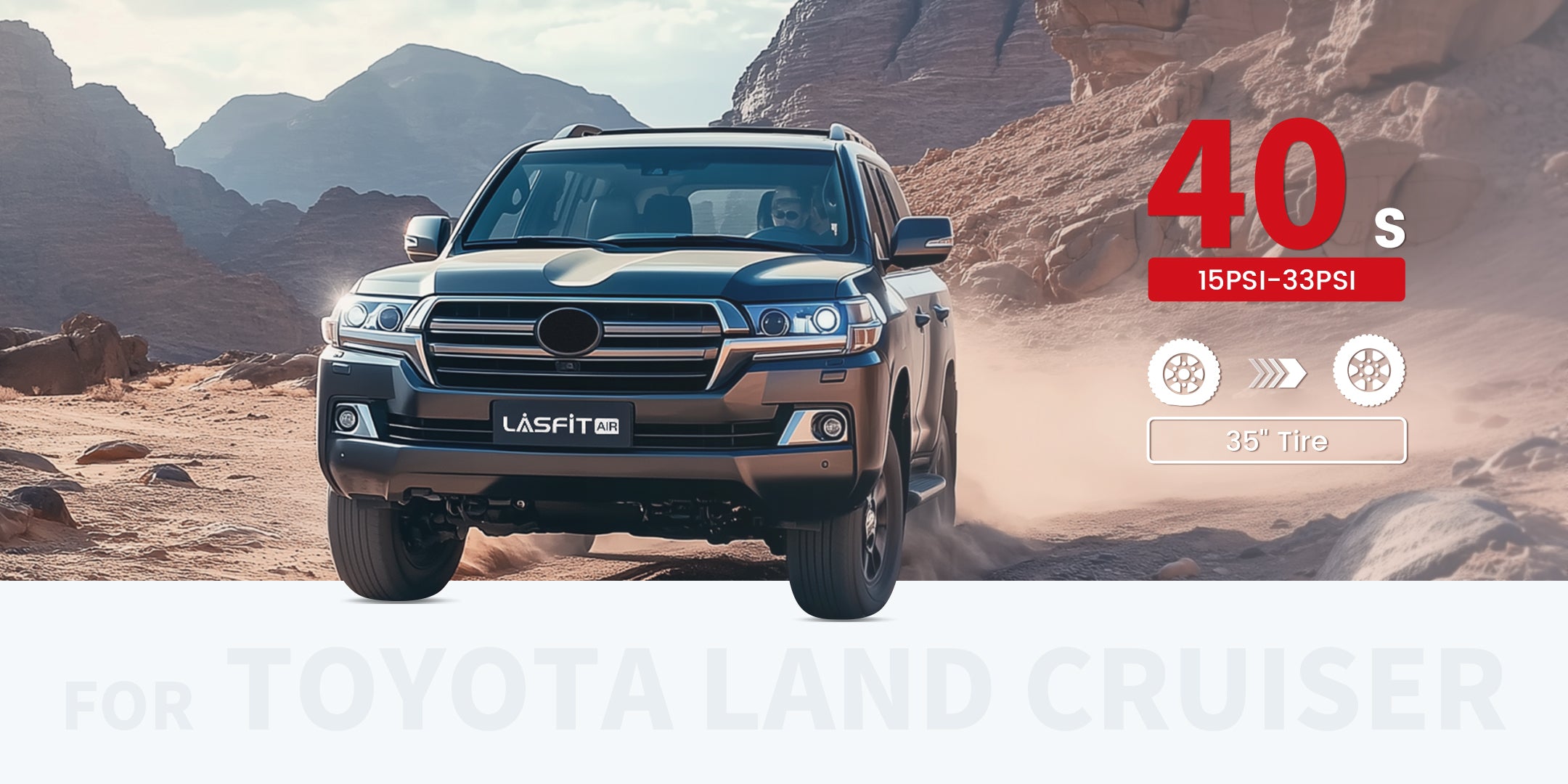 LASFIT X4 Off-Road Air Compressor Speed