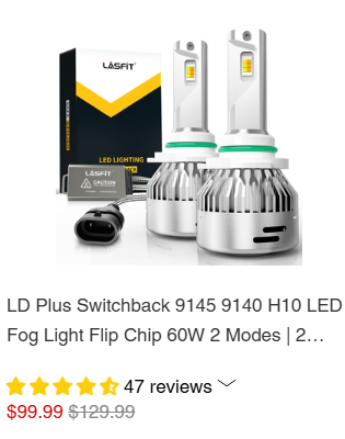 LD Plus Switchback Fog Light