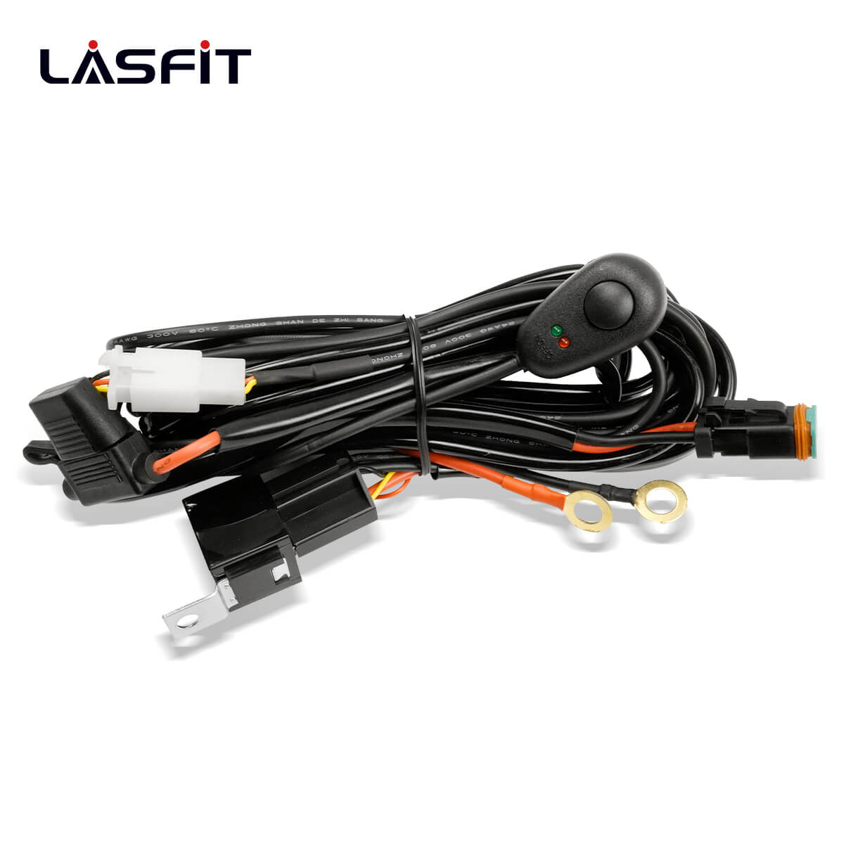 LASFIT Off-Road LED Light Bars 12 22 32 42 52 Inch Spot Flood Combo Single Row - White