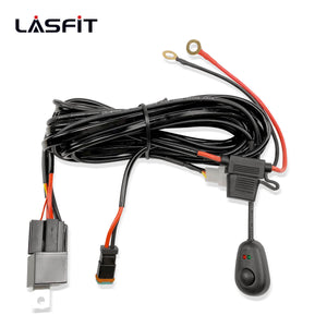 LASFIT Off-Road LED Light Bars 12 22 32 42 52 Inch Spot Flood Combo Single Row - White