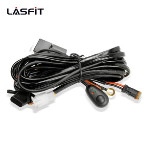 LASFIT Off-Road LED Light Bars 12 22 32 42 52 Inch Spot Flood Combo Single Row - White