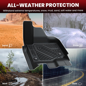 2025 Ford Expedition Max Floor Mats & Cargo & Seatback Mats All Weather Protection