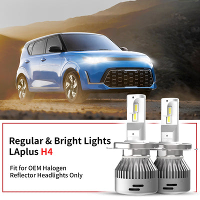 low-n-high beam LAplus H4 for reflector headlight