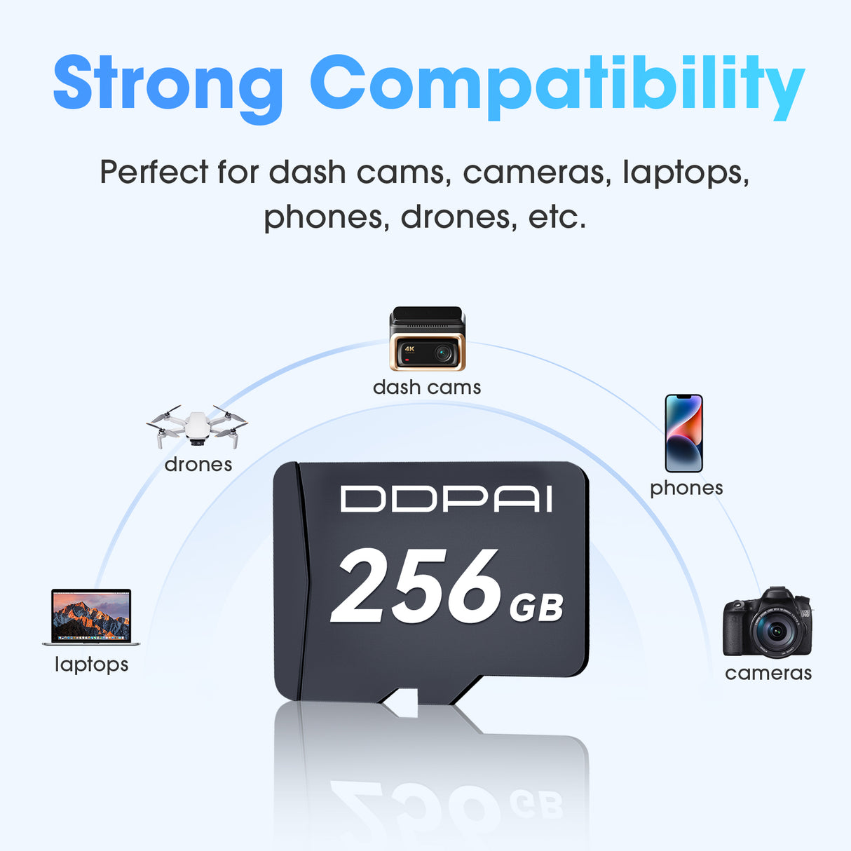 Z90 Max by DDPAI Microsd Card 256 GB Strong Compatibility