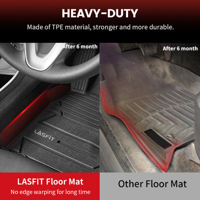 GMC Terrain 2018-2023 Custom Floor Mats TPE Material 1st & 2nd Row Seat