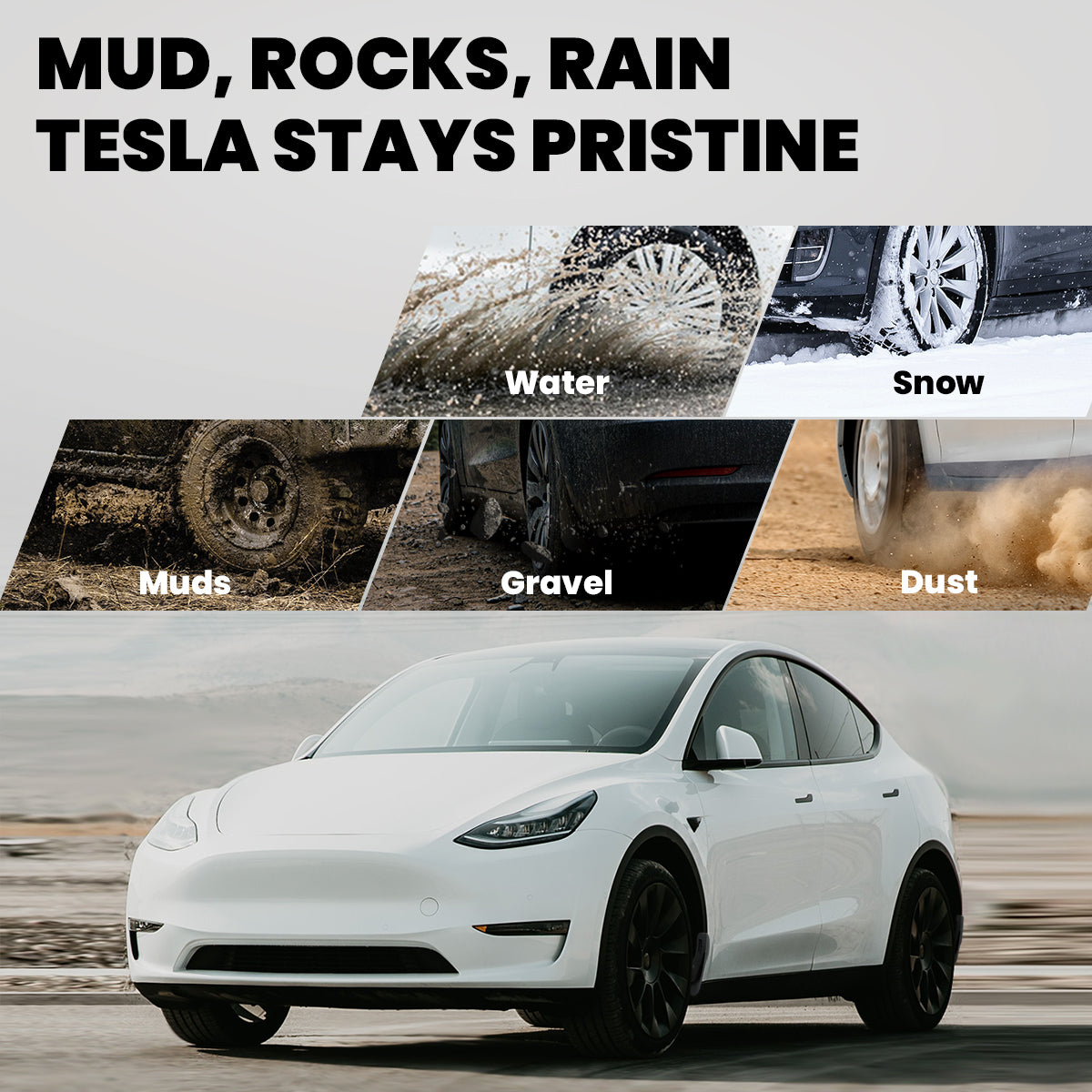 Mud Flaps for Tesla Model Y - Tesla Market