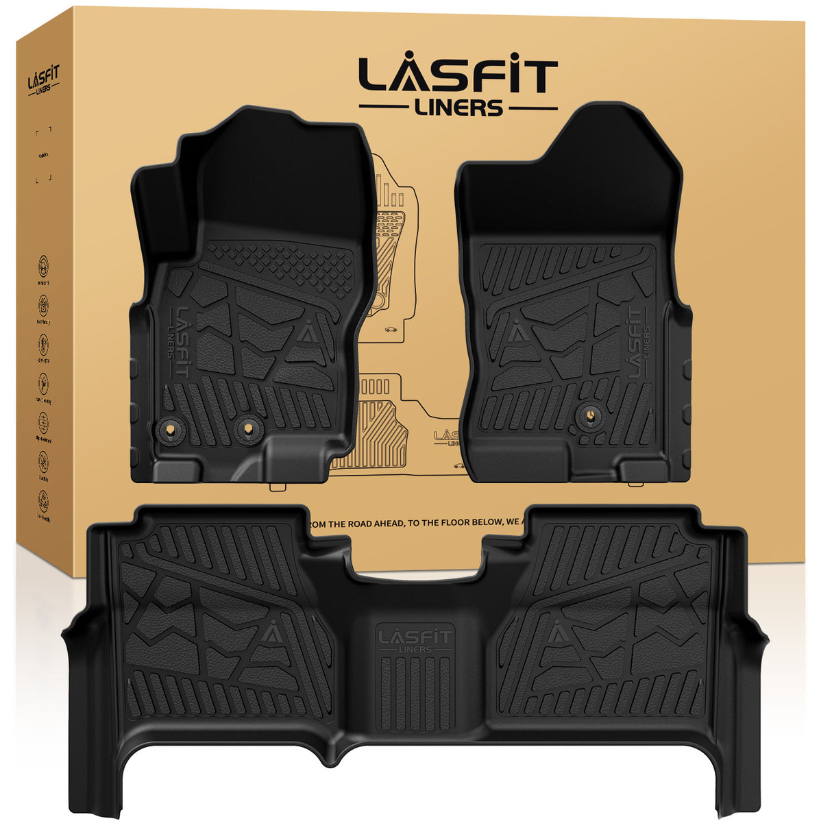 2009-2021 Nissan Frontier Floor Mats, Fit Crew Cab 