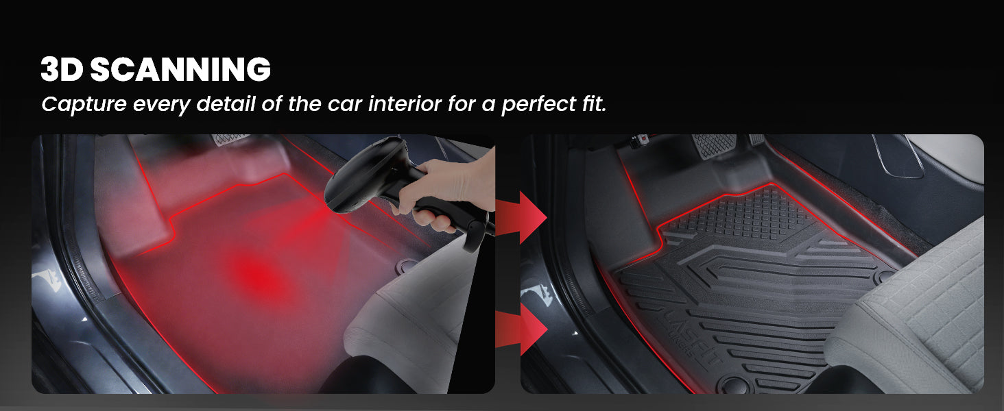 3D Scanning Process on 2021-2026 Nissan Rogue Floor Mats