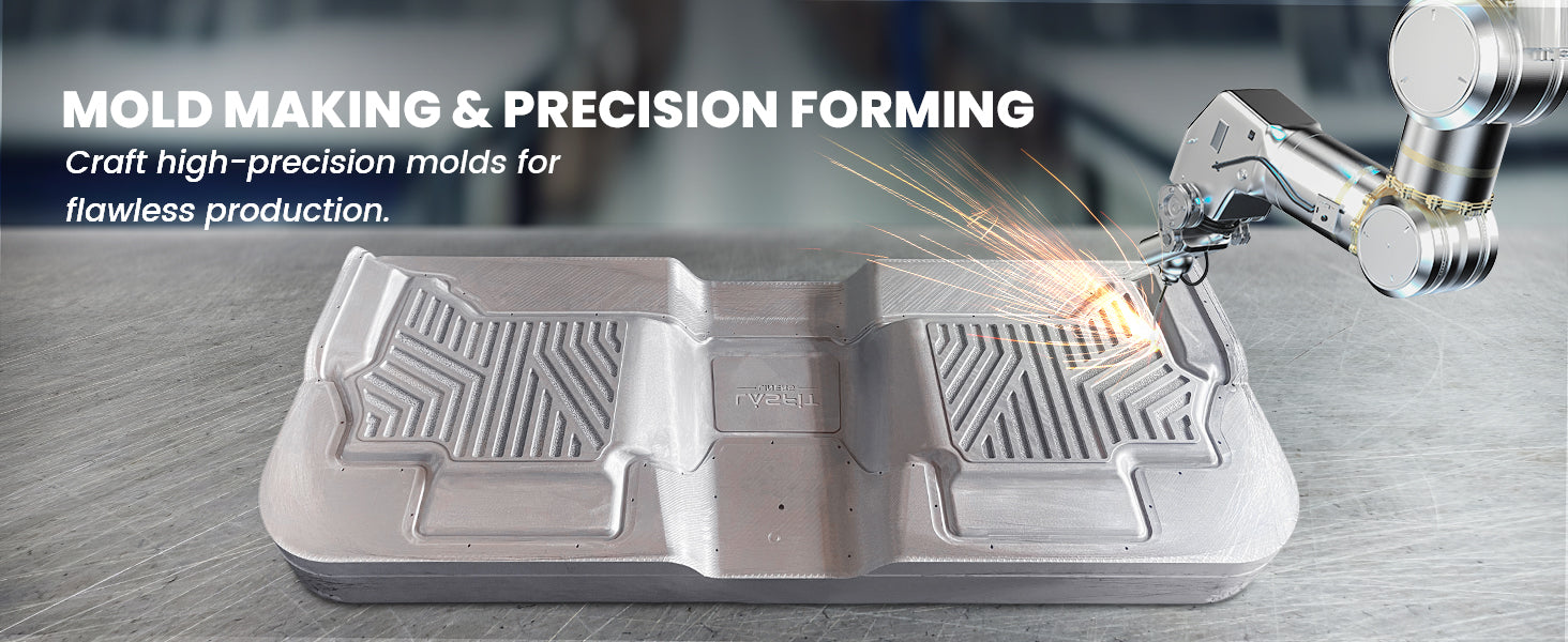 Molding & Precision Forming Process on 2021-2026 Nissan Rogue Floor Mats