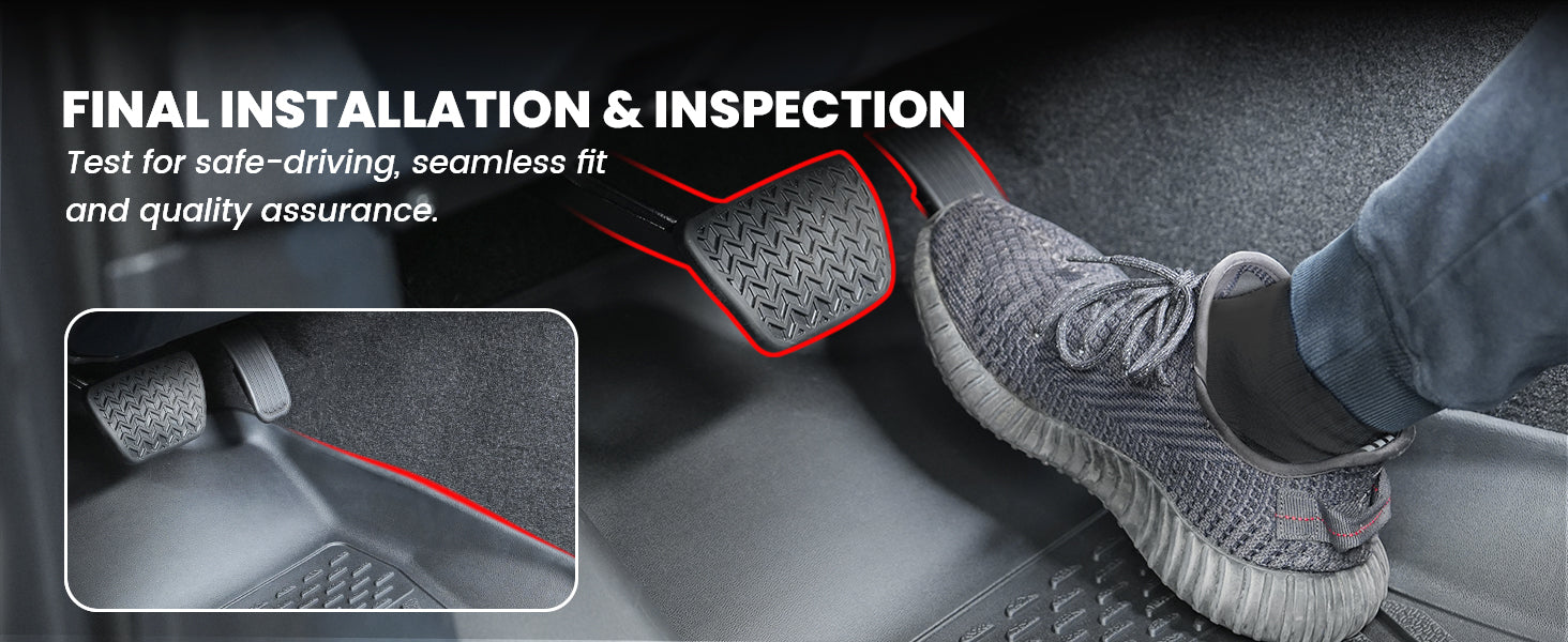 Final QC on 2021-2026 Nissan Rogue Floor Mats