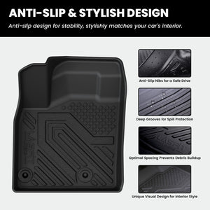 Fit for 2021-2026 Nissan Rogue Floor Mats & Seatback Mat & Cargo Mat Anti-Slip Design