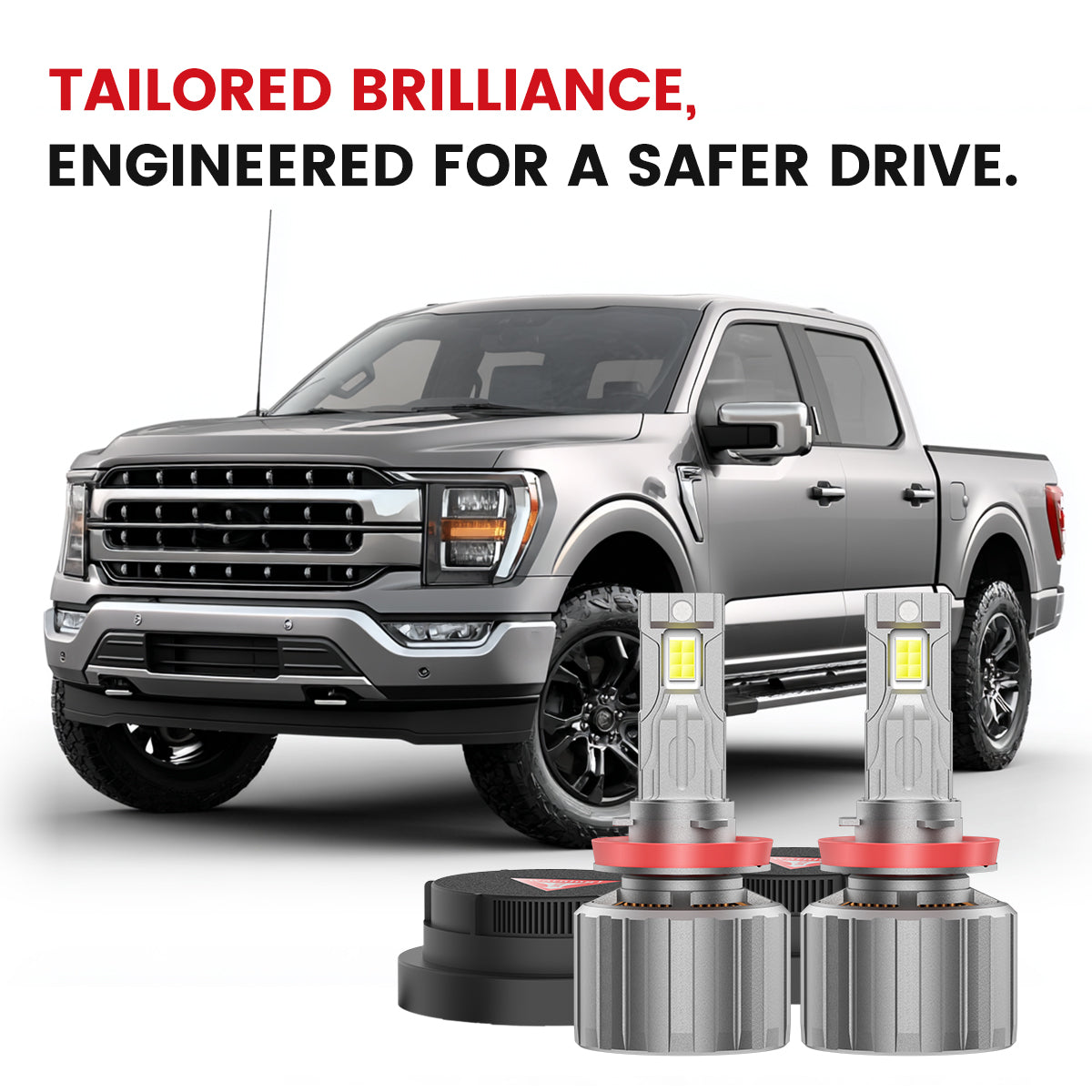 Lasfit custom-made led headlight replacement kit for 2018-2023 Ford F-150