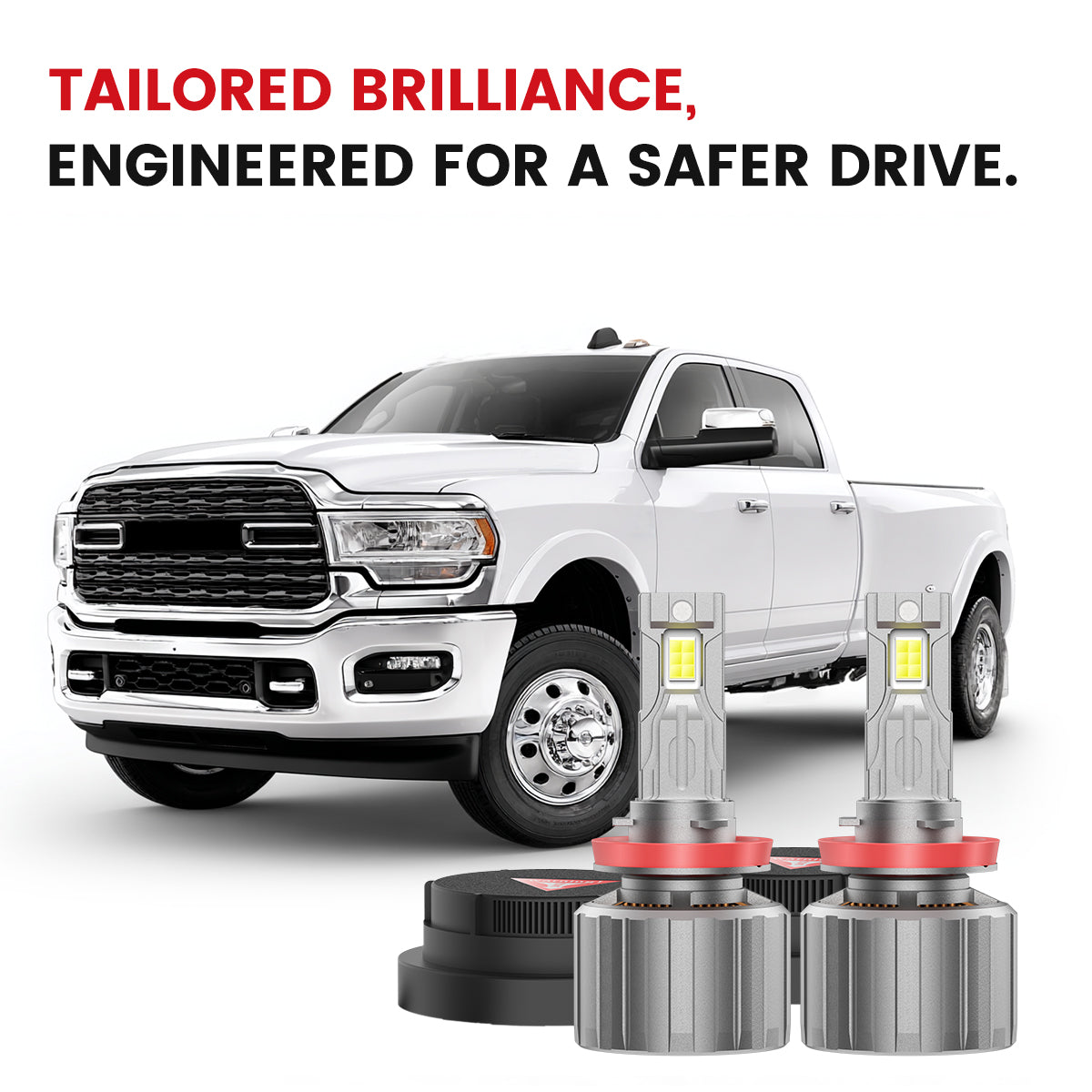 Lasfit custom-made led headlight replacement kit for 2019-2024 Ram 2500 3500