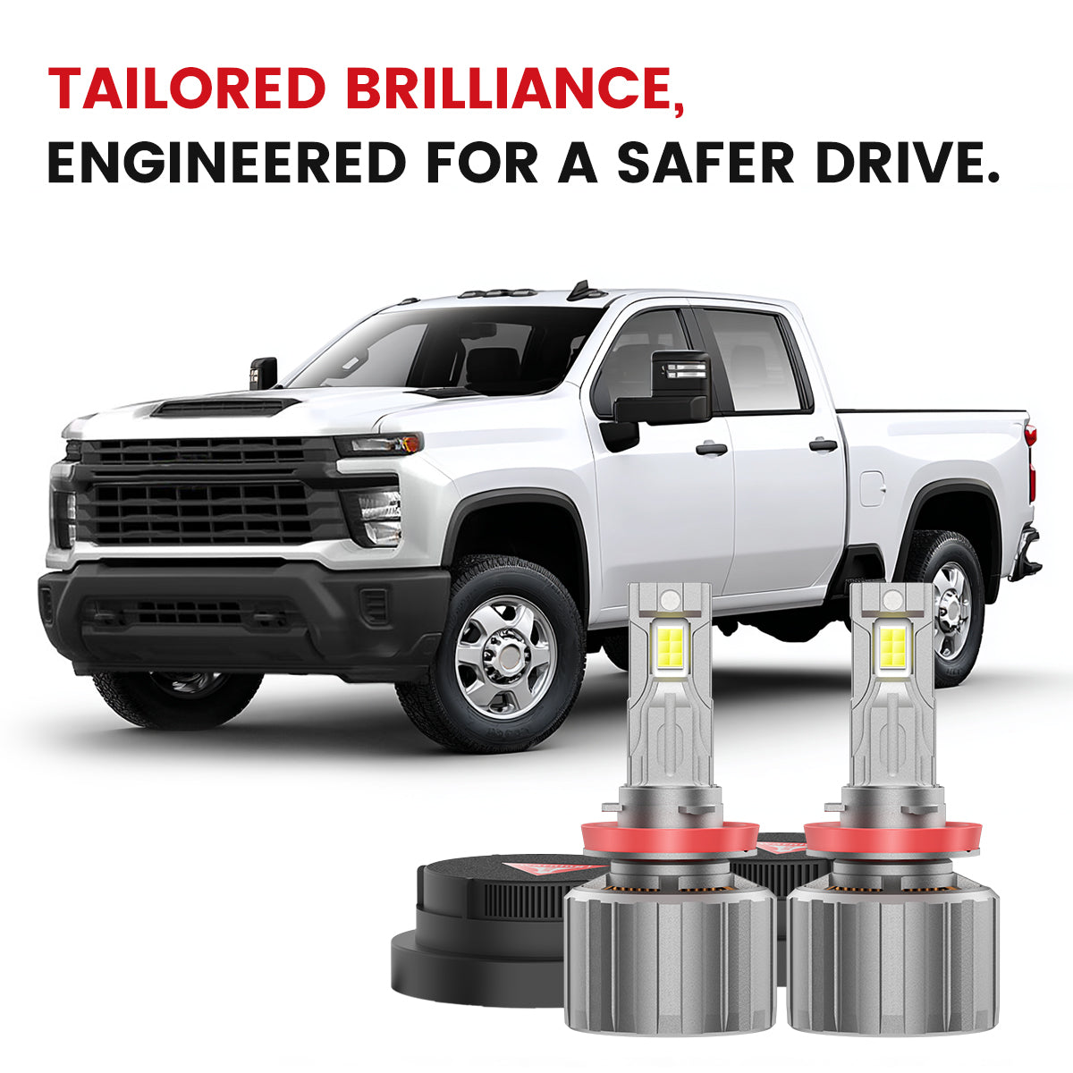 Lasfit custom-made led headlight replacement kit for 2020-2025 Chevrolet Silverado 2500 3500