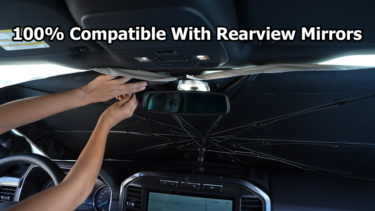 Weektic Windshield Sun Shade Umbrella for 2015-2026 Ford F-150/F-150 Lightning/F-250/F-350