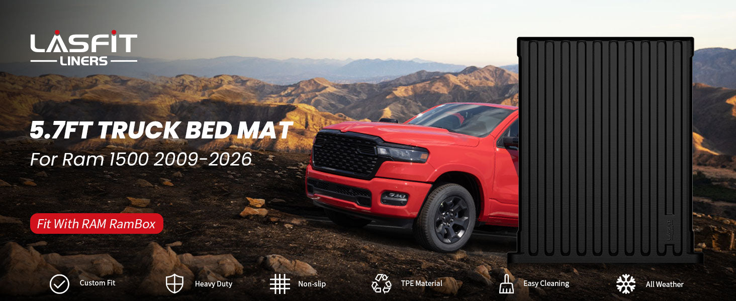Ram 1500 bed mat and tailgate mat