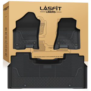 2019-2024 Ram 1500 1st & 2nd Floor Mats Fit Bucket Seat & Storage & Carpet Floor