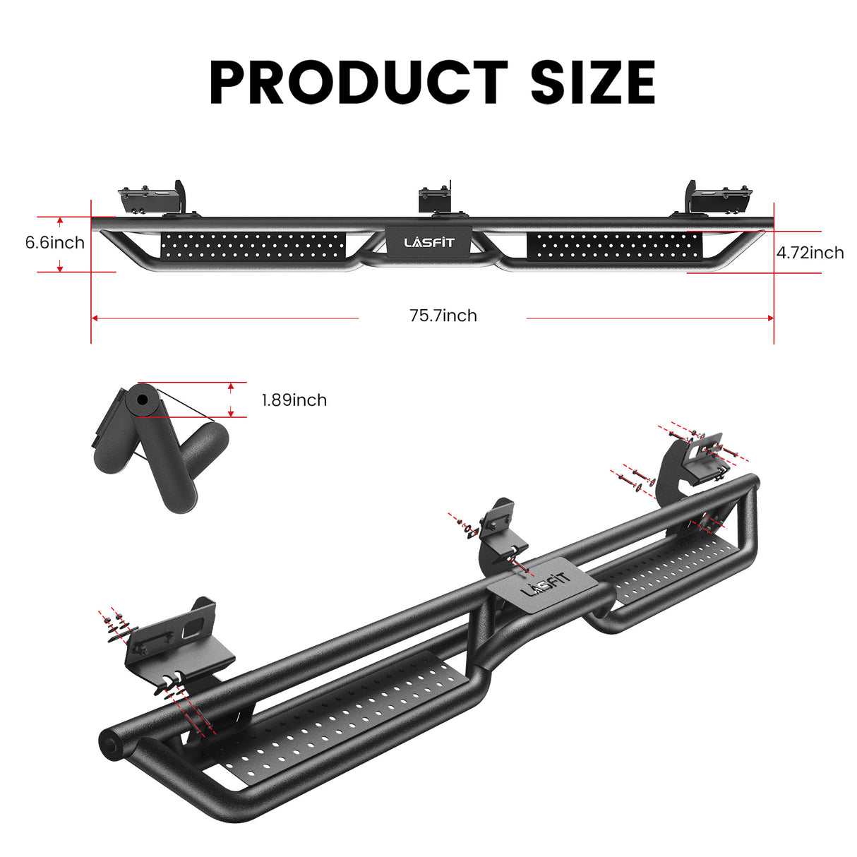 Fit for 2019-2024 Ram 1500 Classic Running Boards Side Steps, Fit Crew Cab ONLY