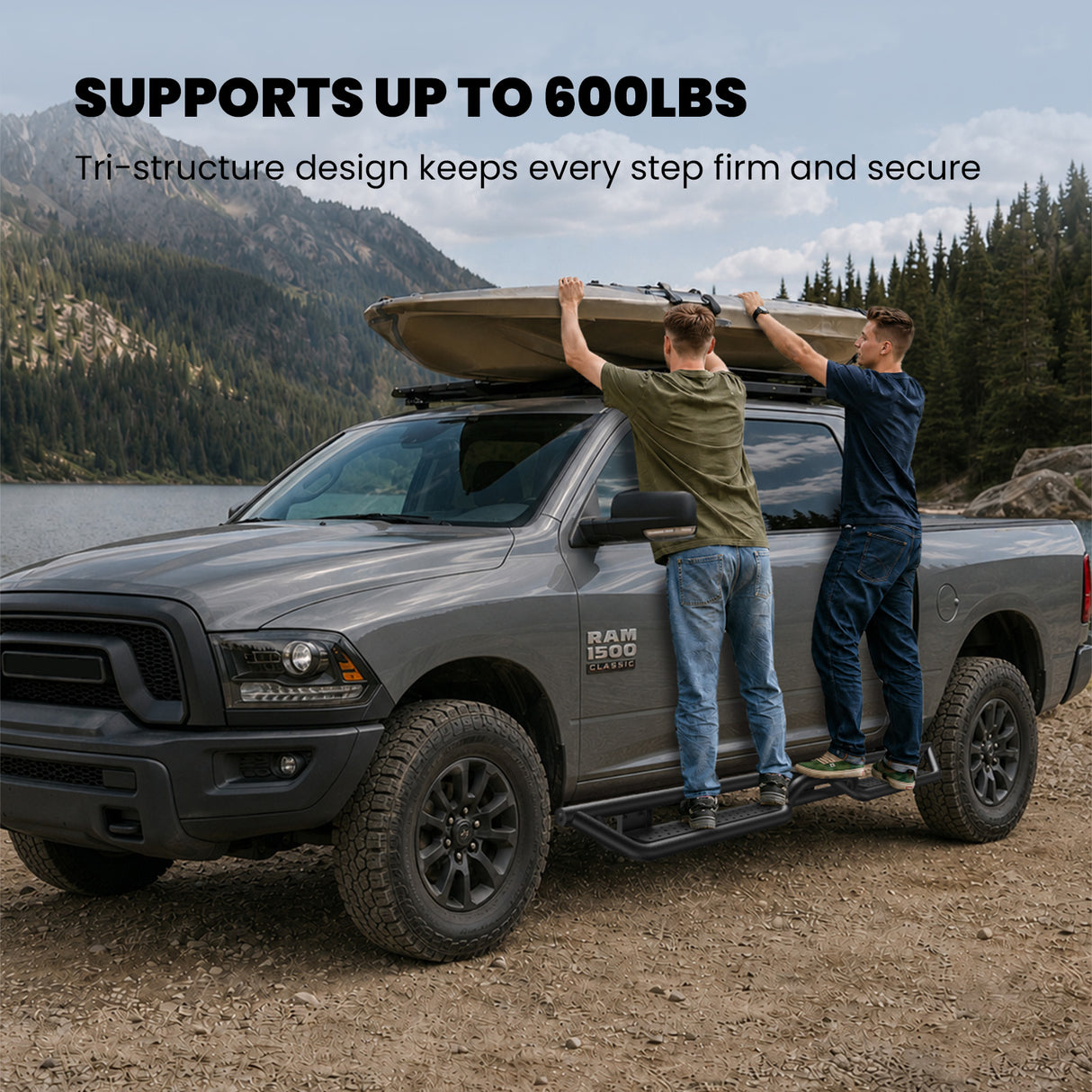Fit for 2019-2024 Ram 1500 Classic Running Boards Side Steps, Fit Crew Cab ONLY